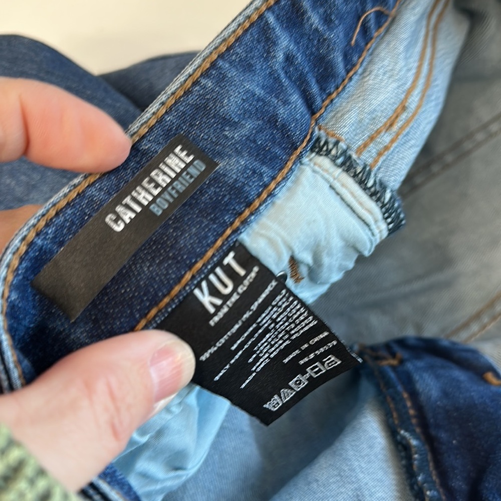 Kut from the Kloth Blue Boyfriend Jeans - Picture 14 of 15